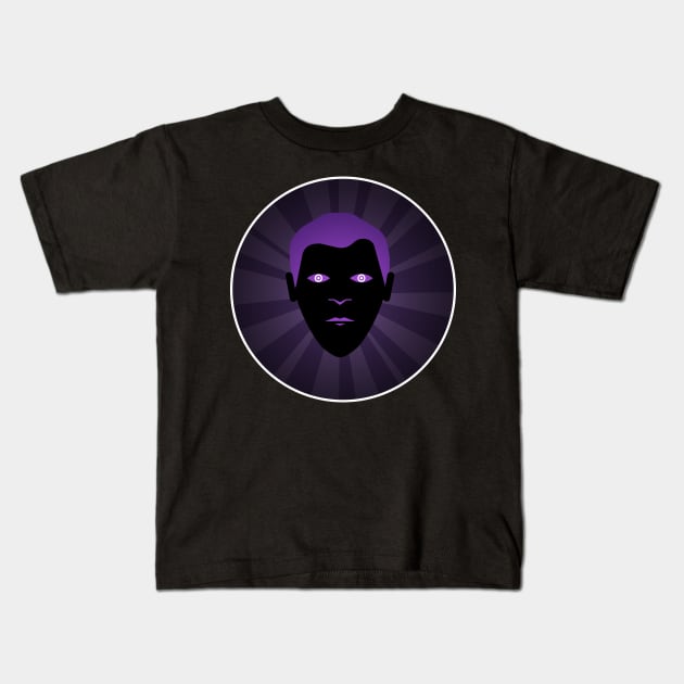 Black face Kids T-Shirt by smartsman